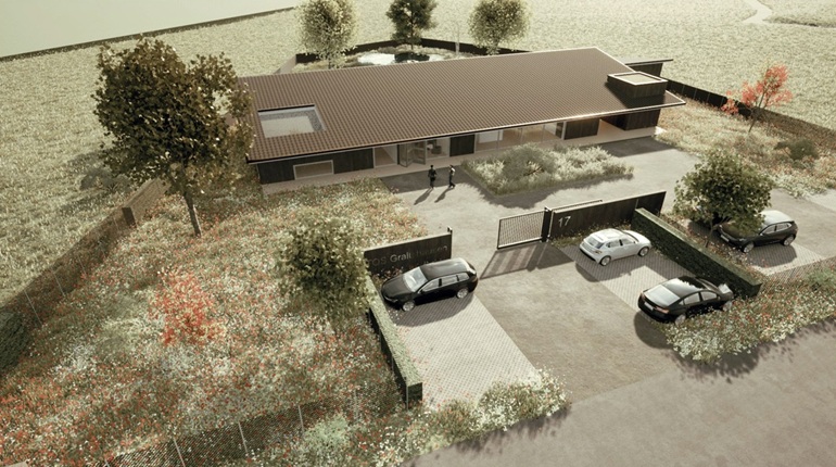 Visualisierung der Aussenansicht der Tollwut Quarantäne Station