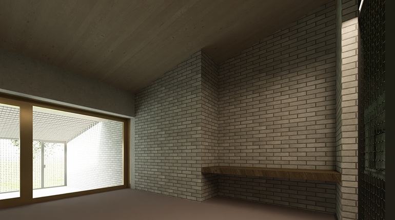 Visualisierung der Innenausrichtung der Tollwut Quarantäne Station